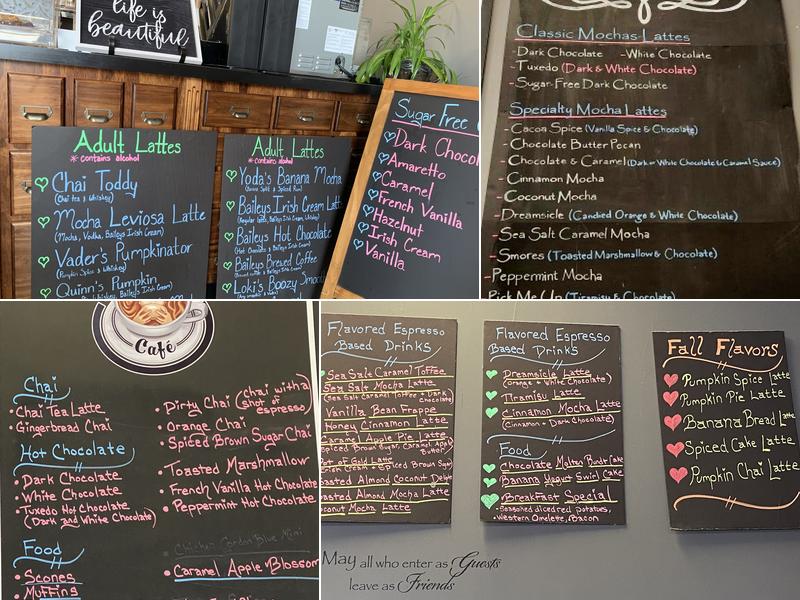 Witch's Brew Cafe Menu