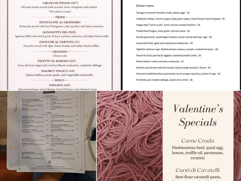Ristobar Menu