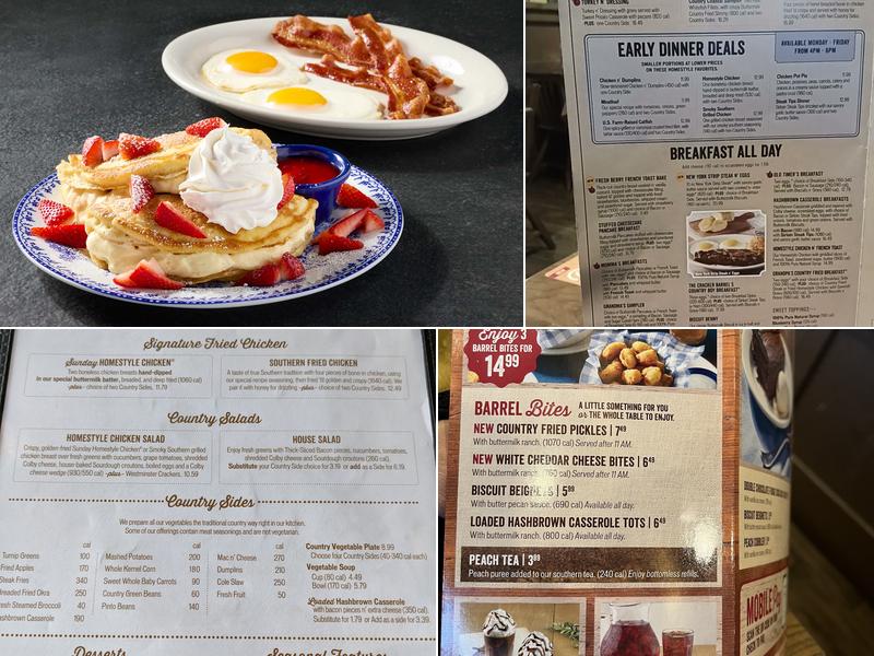 Cracker Barrel Old Country Store Menu