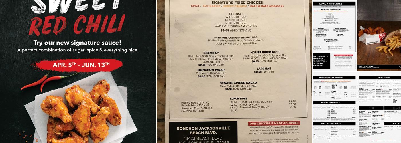 Bonchon Beach Blvd Menu