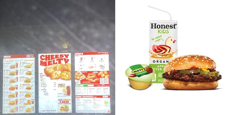 Burger King Menu