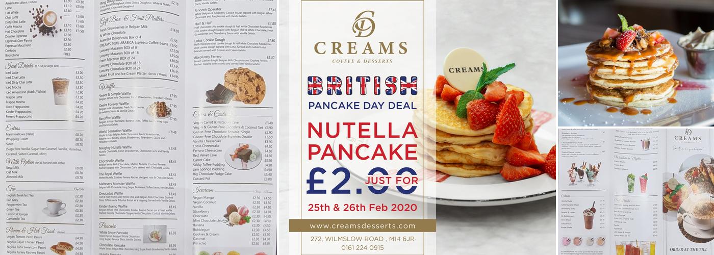 CREMA DOLCE Coffee and Desserts Menu