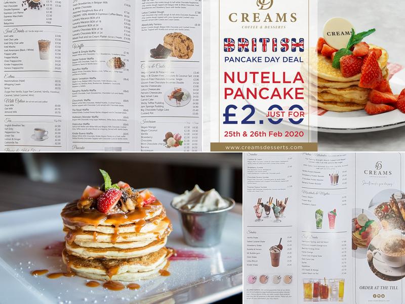 CREMA DOLCE Coffee and Desserts Menu