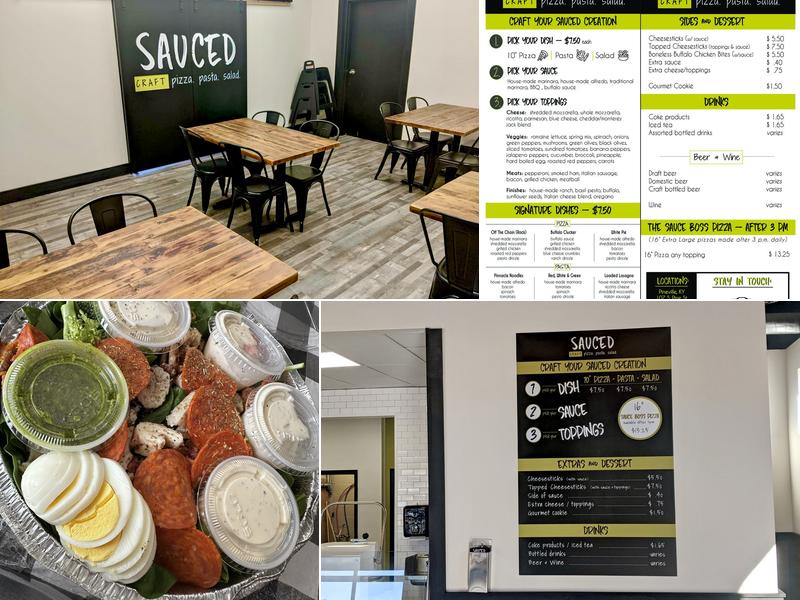 Sauced: Pizza. Pasta. Salad - London, KY Menu