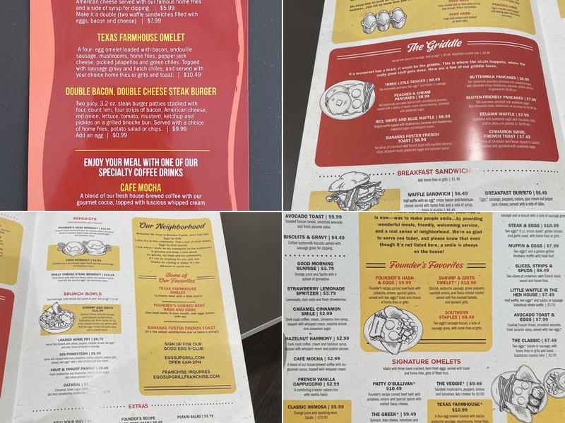 Eggs Up Grill Menu