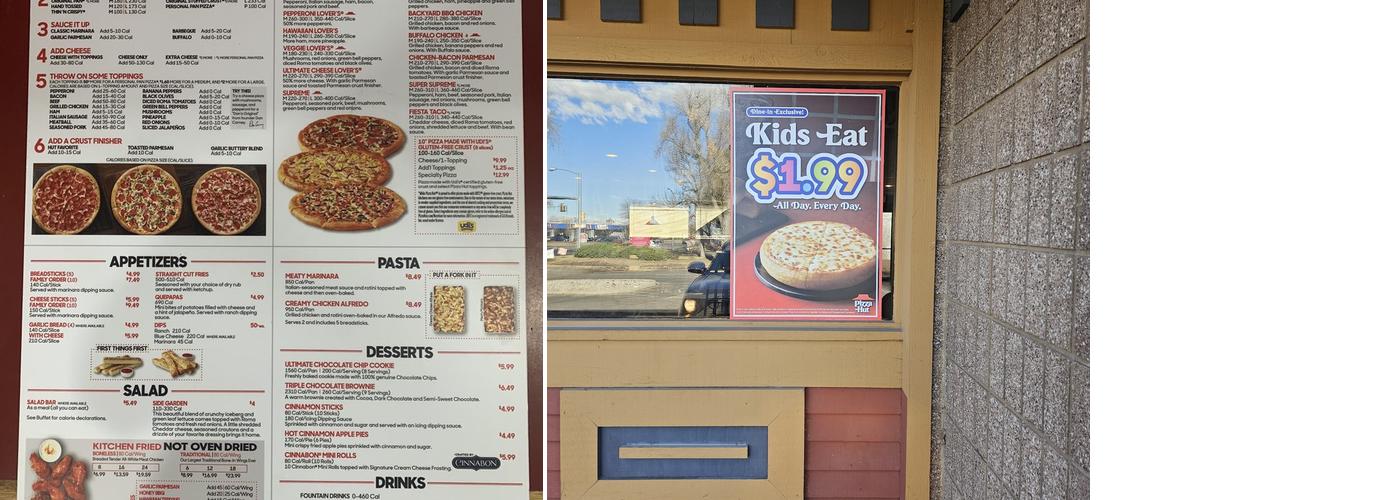 Pizza Hut Menu