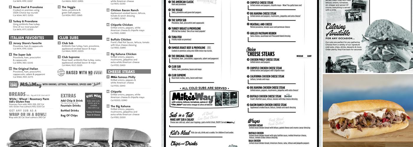 Jersey Mike's Subs Menu