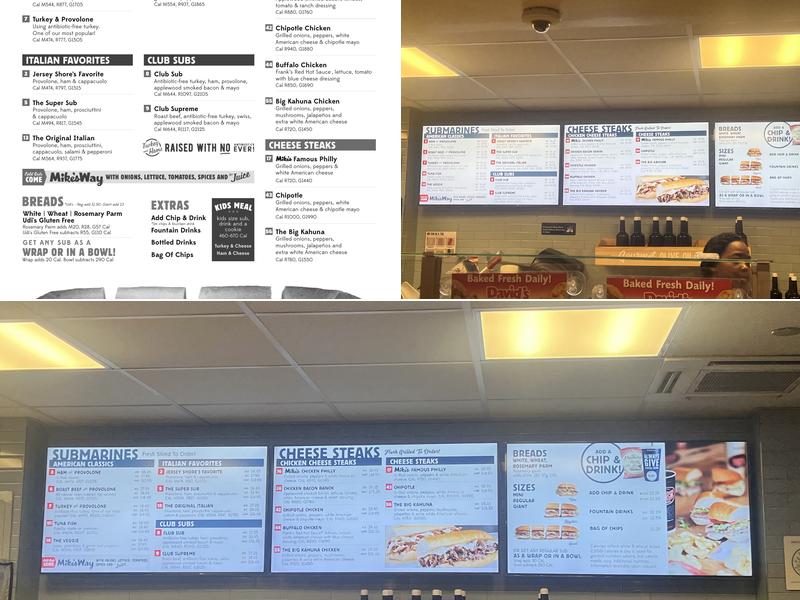 Jersey Mike's Subs Menu