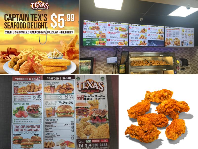 Tex's Chicken & Burgers Menu