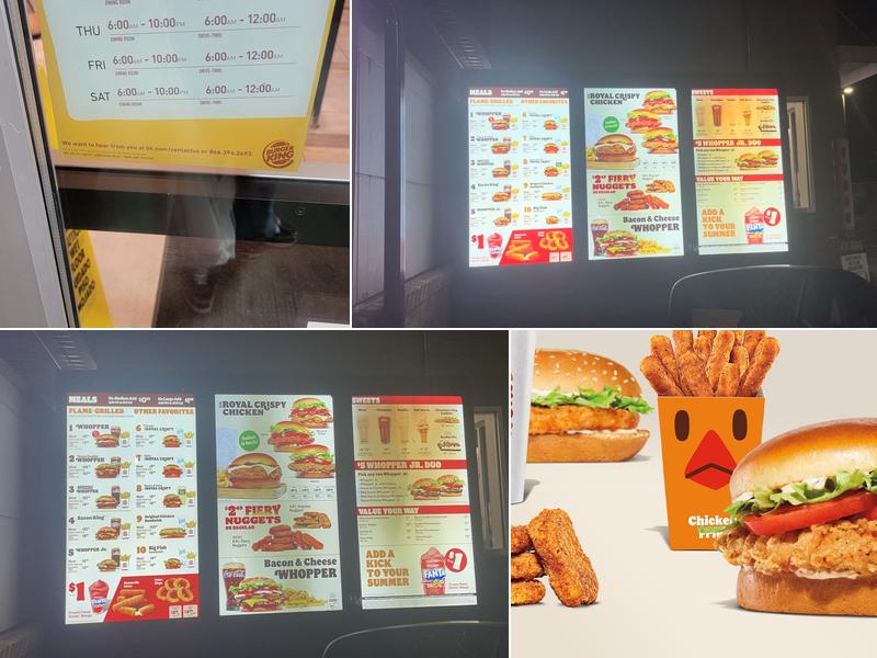 Burger King Menu
