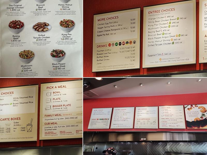 Panda Express Menu