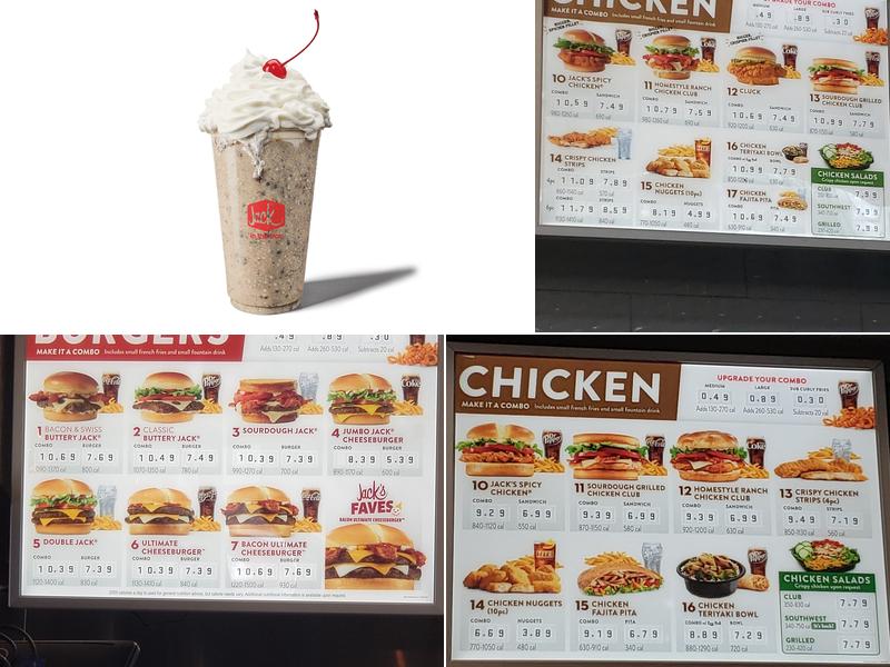 Jack in the Box Menu