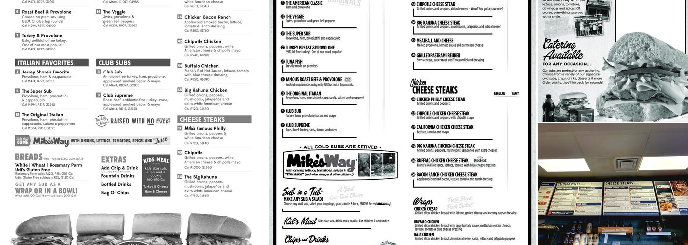 Jersey Mike's Subs Menu