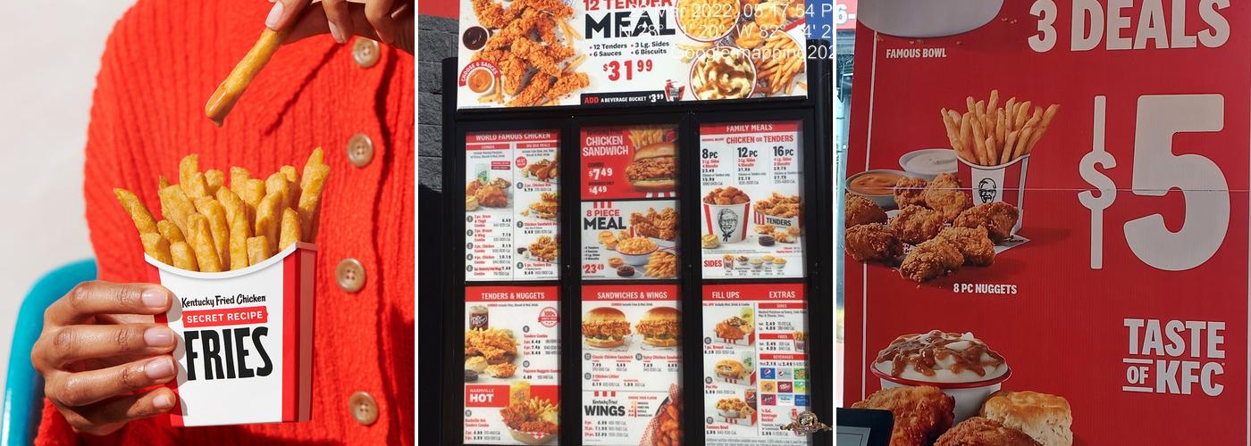 KFC Menu