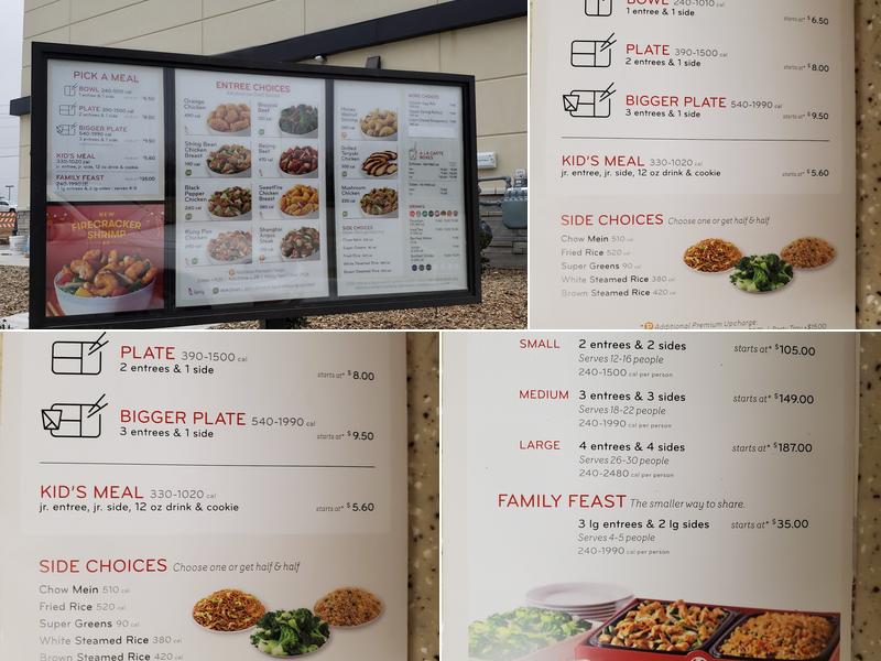Panda Express Menu