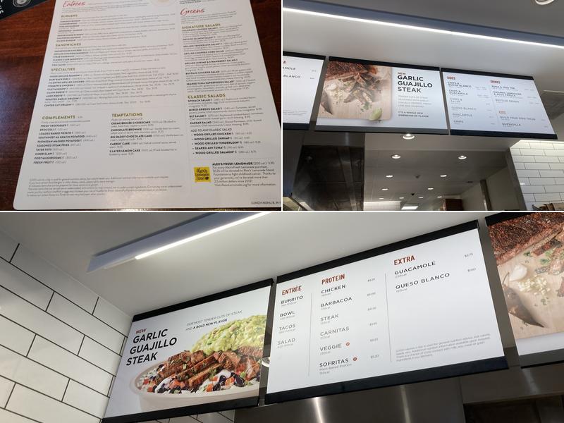 Chipotle Mexican Grill Menu