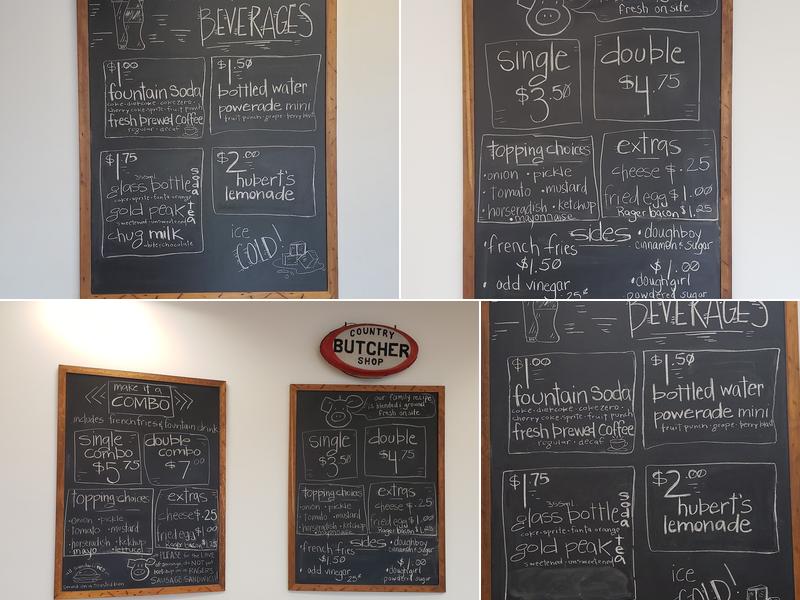 Rager Burger Menu