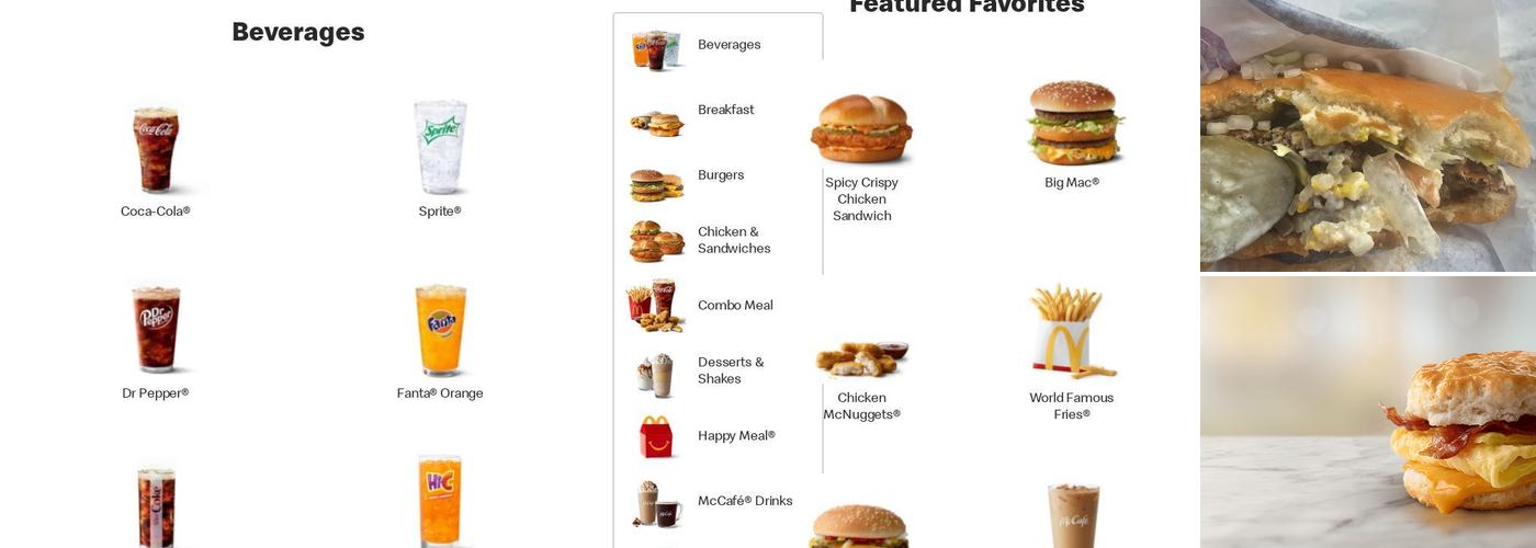 McDonald's Menu