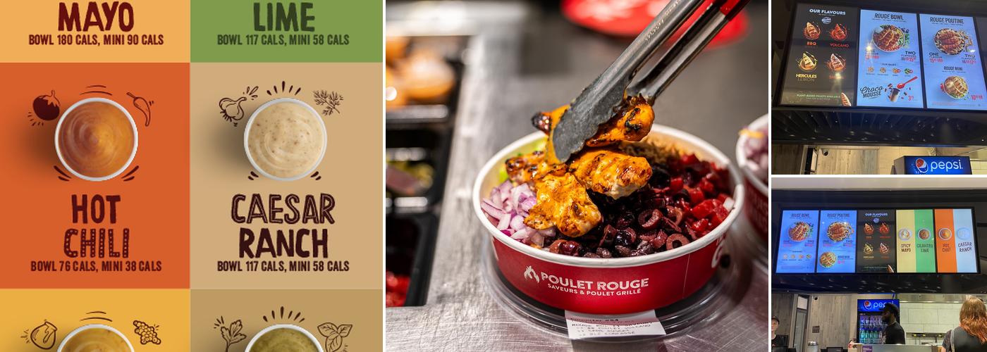 Poulet Rouge Rideau Centre Restaurant Menu