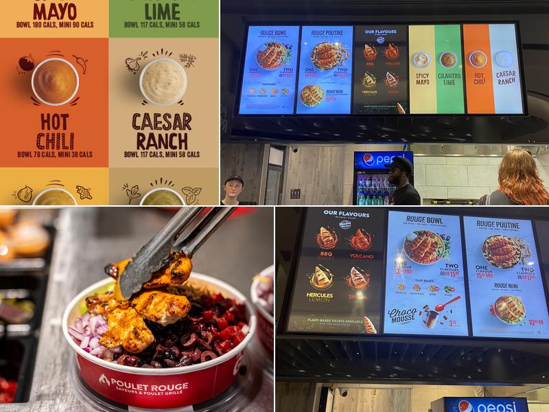 Poulet Rouge Rideau Centre Restaurant Menu