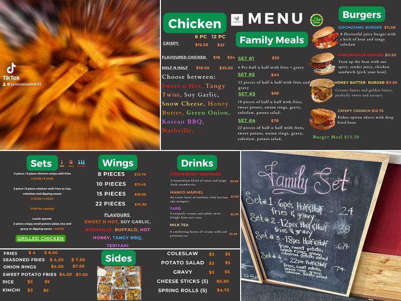 Chicken Spot Menu