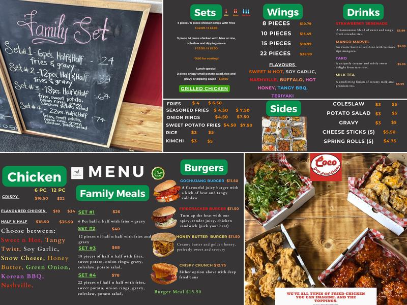 Chicken Spot Menu