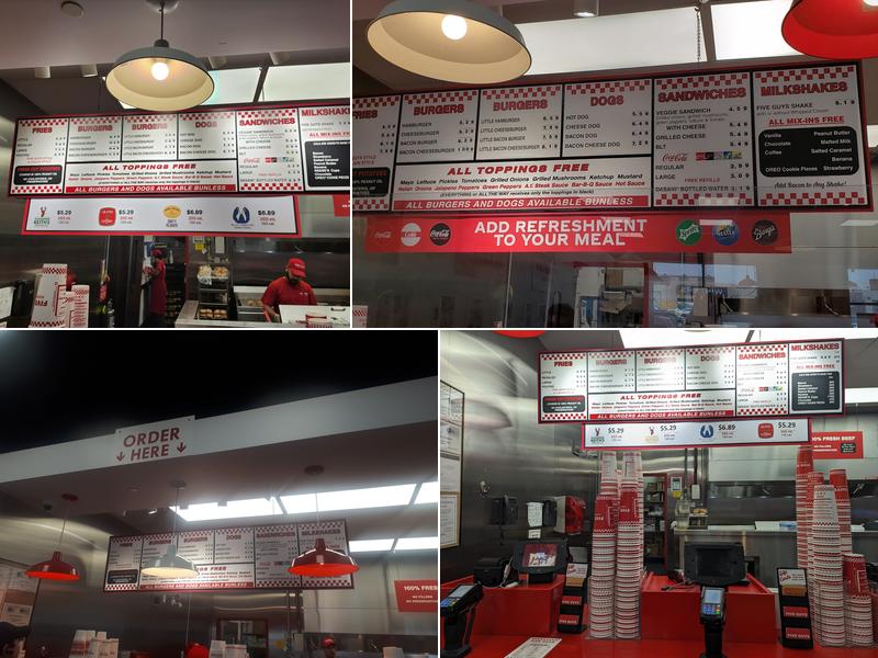 Five Guys Menu