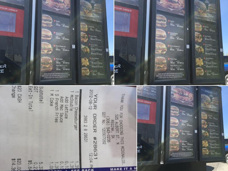 McDonald’s Menu