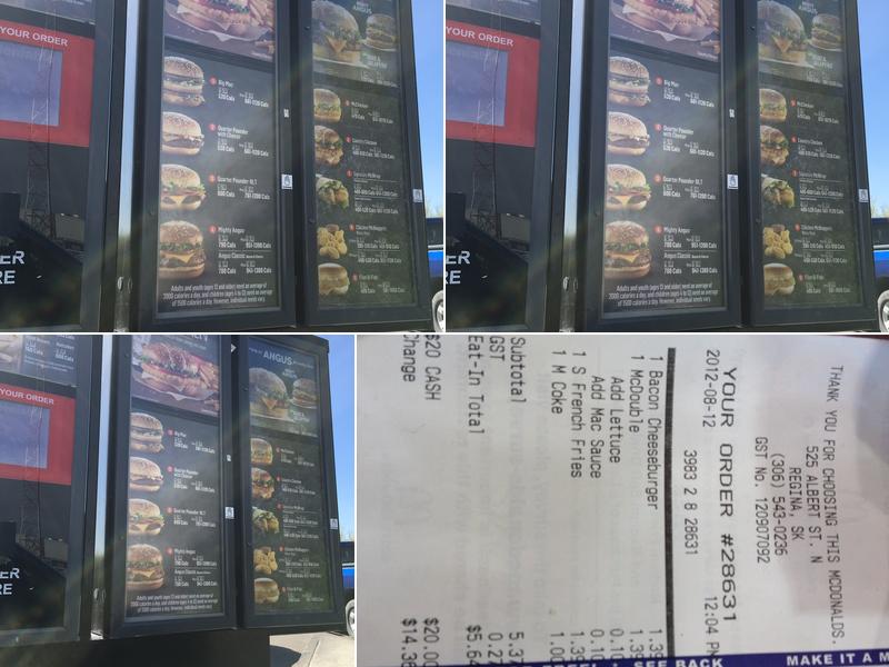 McDonald’s Menu