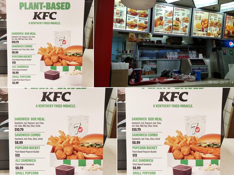 KFC Menu