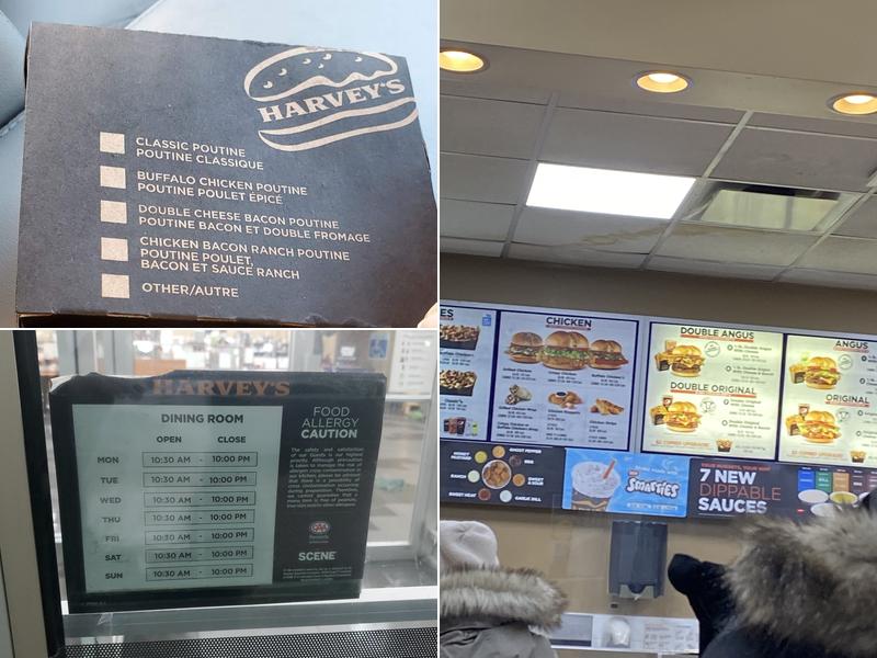 Harvey's Menu