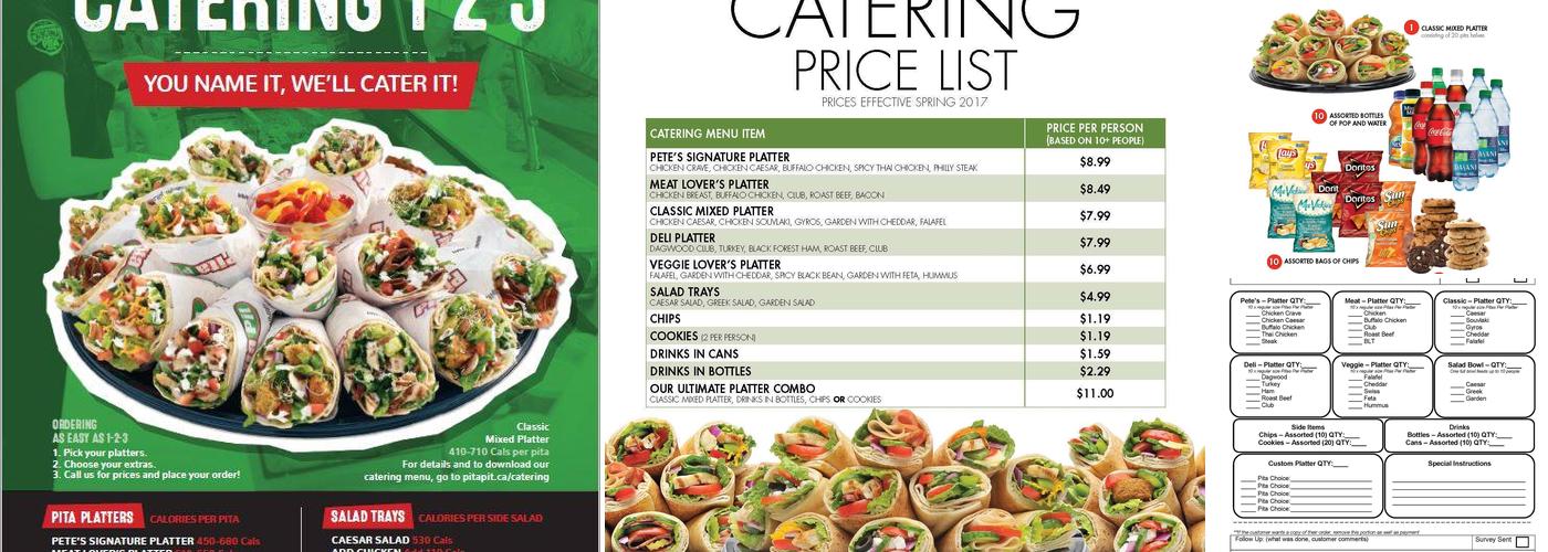 Pita Pit Menu