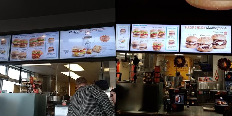 A&W Canada Menu