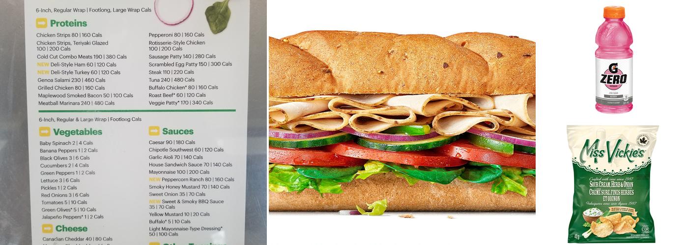 Subway Menu