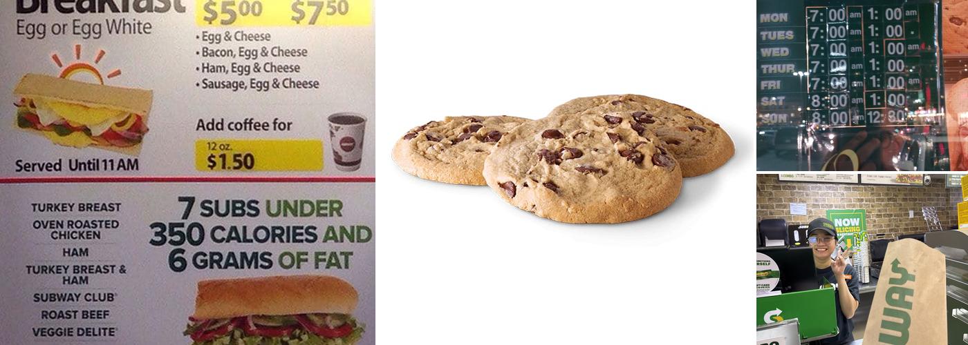 Subway Menu