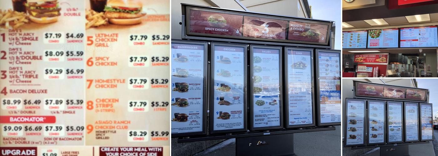 Wendy's Menu