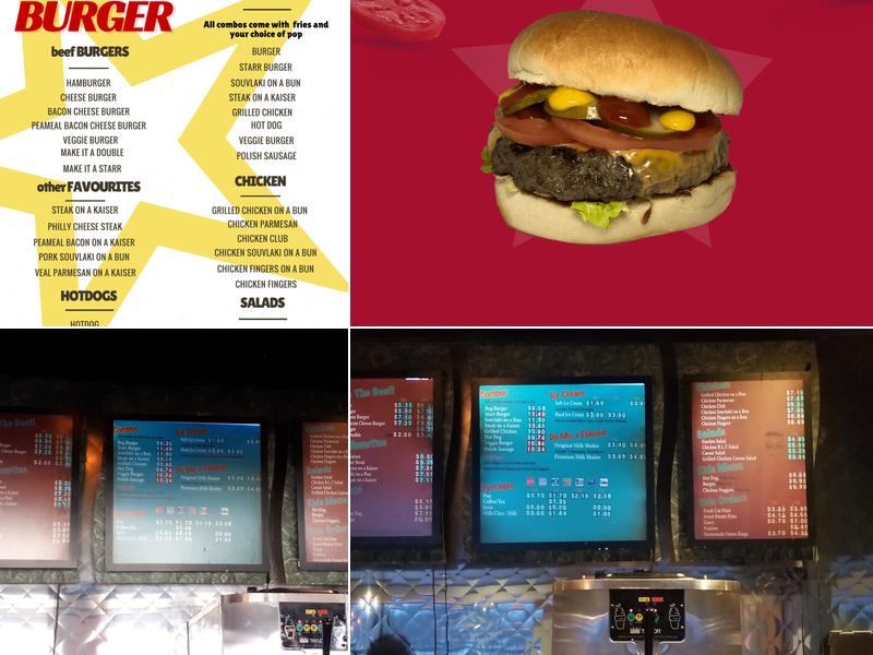 Starr Burger Menu