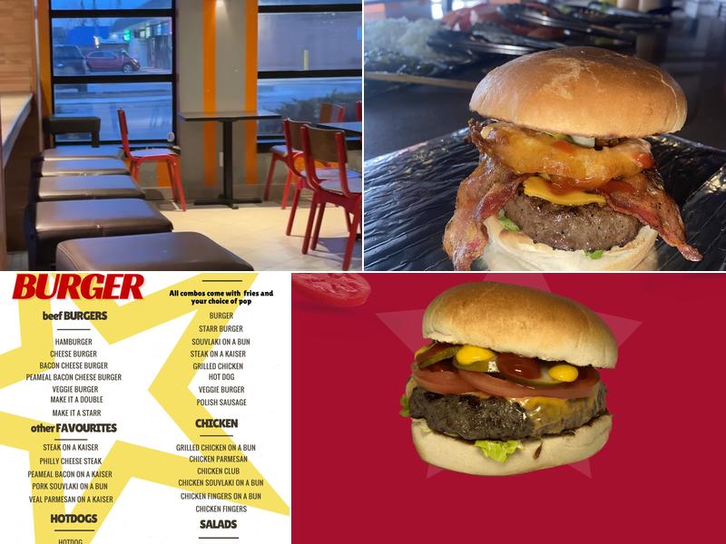Starr Burger Menu