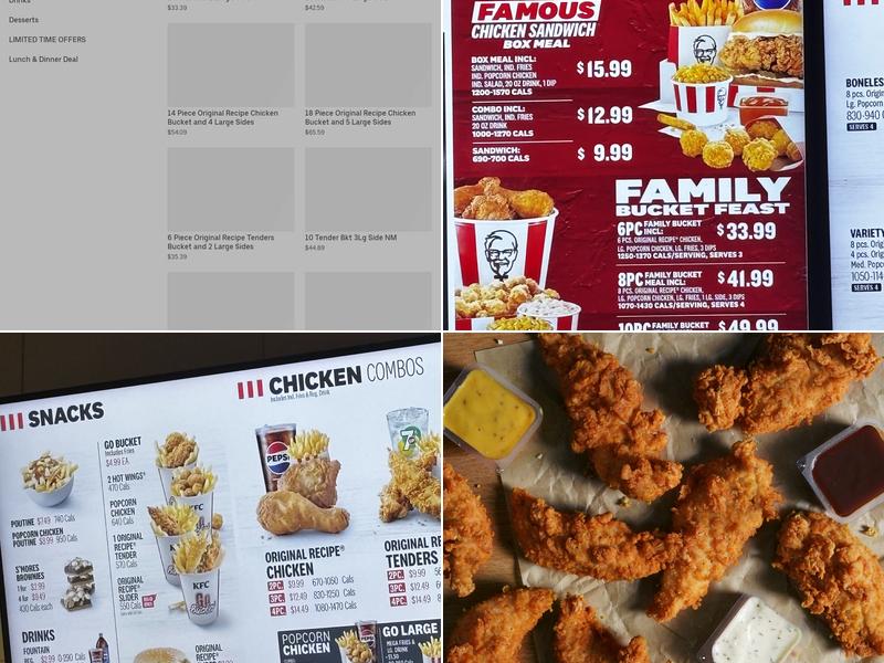 KFC Menu
