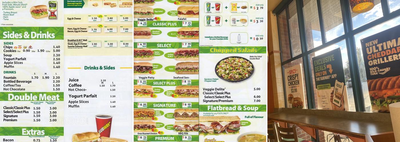 Subway Menu
