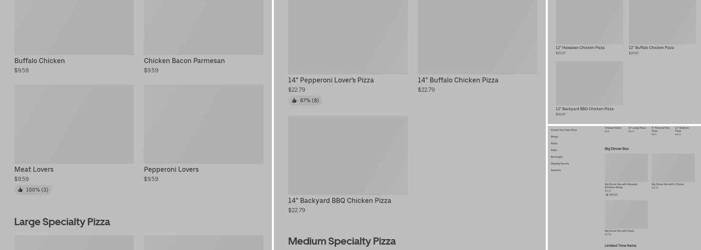 Pizza Hut Menu