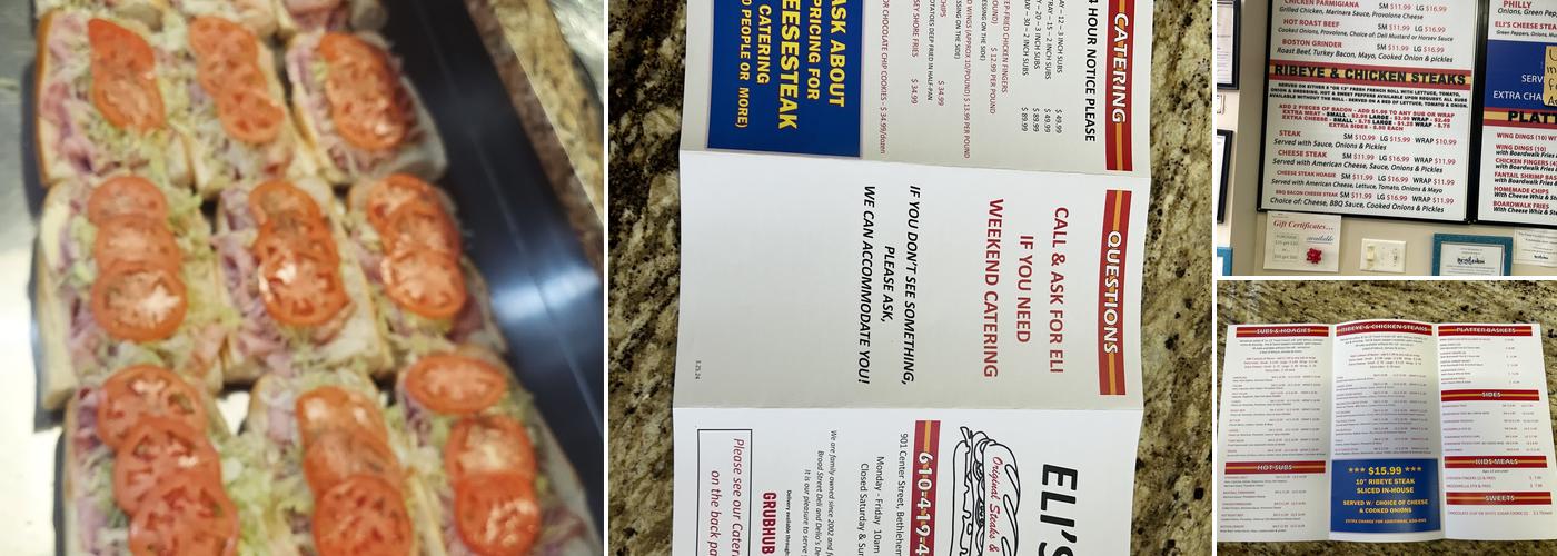 Eli's Original Steaks & Subs Menu