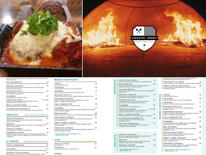 Coastal Crust James Island Menu