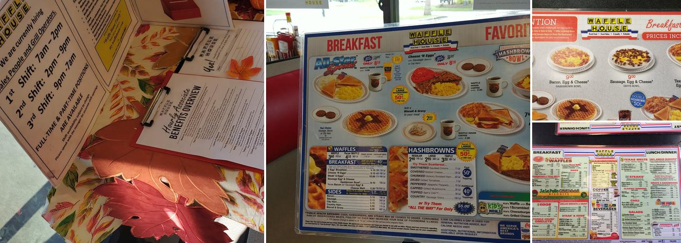 Waffle House Menu