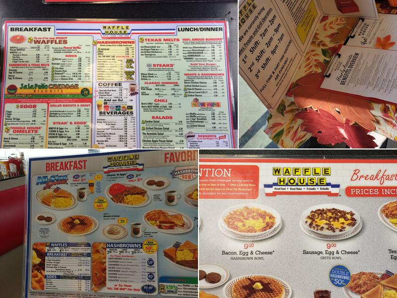 Waffle House Menu