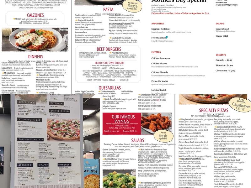 Project Pizza Menu