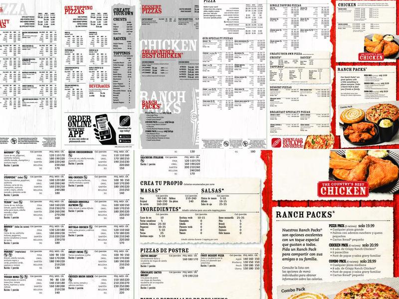Pizza Ranch Menu