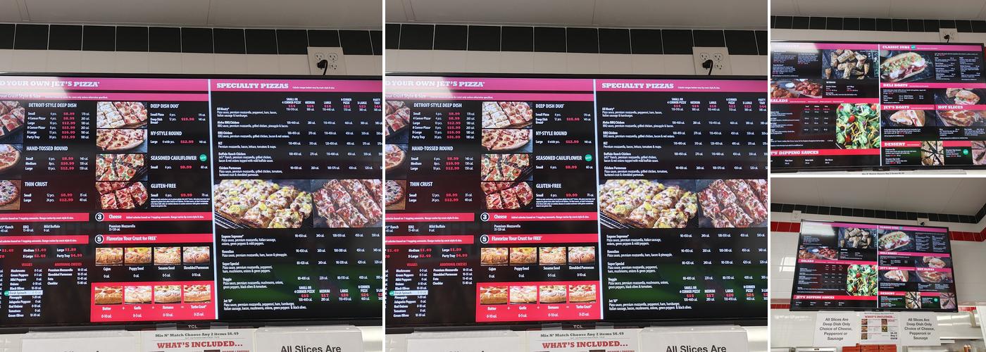 Jet's Pizza Menu