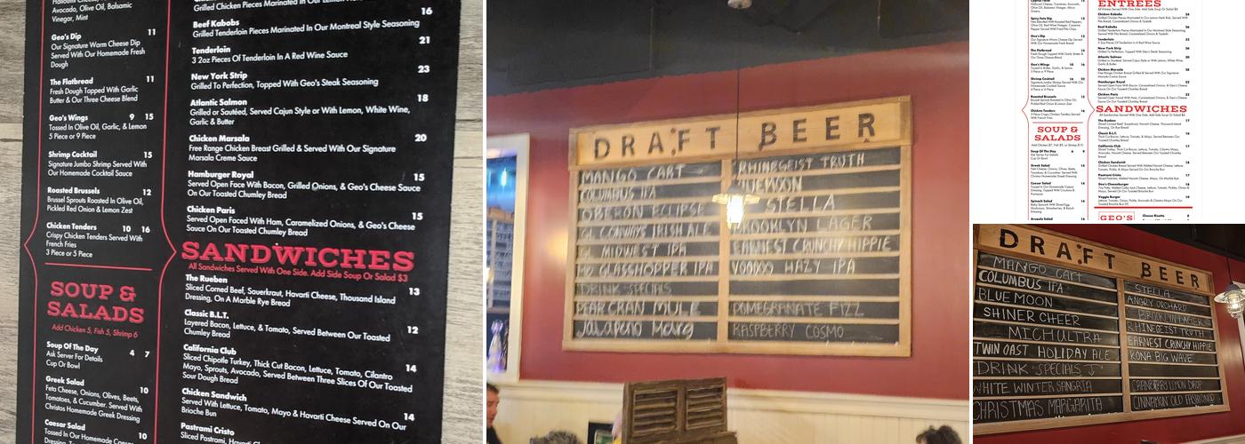 Georgio's Grill & Bar Menu