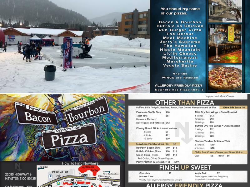 Nowhere Pizza & Pub Menu